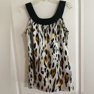 Dressy leopard tank. Perfect for the office or out with friends